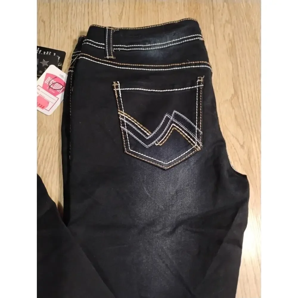 Women's Celebrity Pink The Spice Black High Rise Skinny Jeans Pants Sz 9